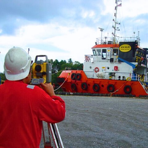 Positioning survey support for offshore operation